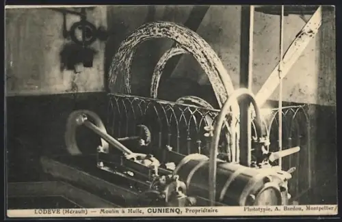 AK Lodeve /Hérault, Moulin à Huile, Cunienq, Propriétaire