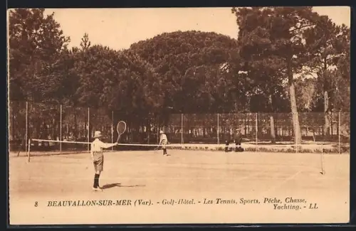 AK Beauvallon-sur-Mer /Var, Golf-Hôtel, Les Tennis