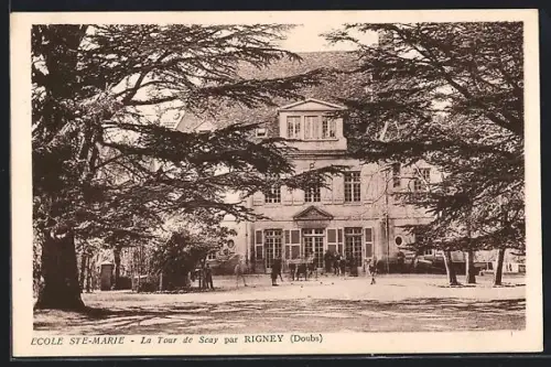 AK La Tour-de-Scay /Doubs, Ecole Ste-Marie par Rigney