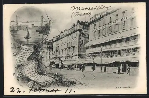 AK Marseille, Grand Restaurant Basso, Quai de la Fraternité 3, 5