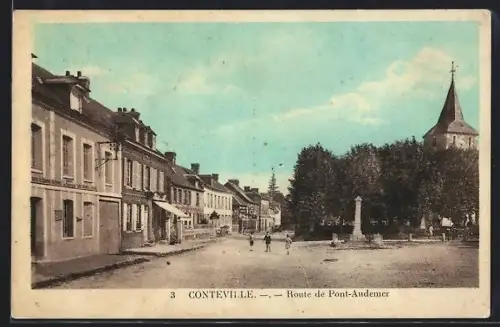 AK Conteville, Route de Pont-Audemer