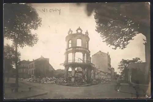 AK Vichy, Zerstörte Ortspartie