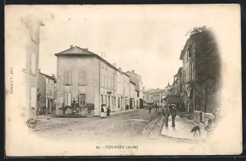 AK Coursan /Aude, Strassenpartie