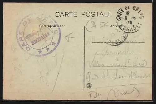 AK Cette, Rue Alsace-Lorraine