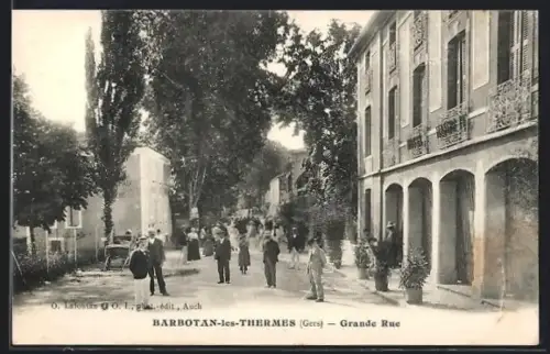 AK Barbotan-les-Thermes /Gers, Grande Rue