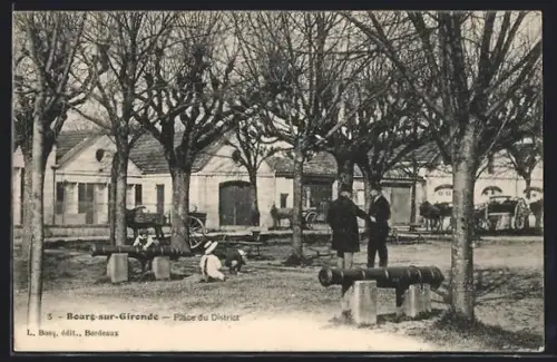 AK Bourg-sur-Gironde, Place du District