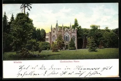 AK Wörlitz, Gothisches Haus