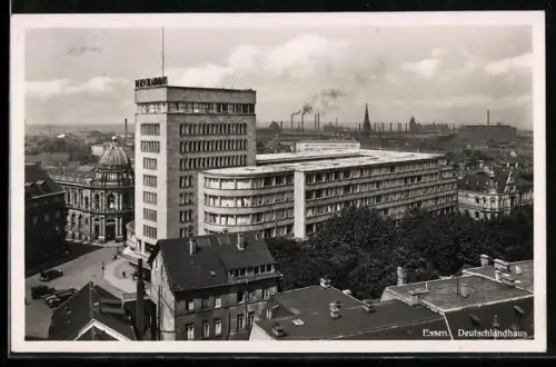 AK Essen, Blick auf das Deutschlandhaus