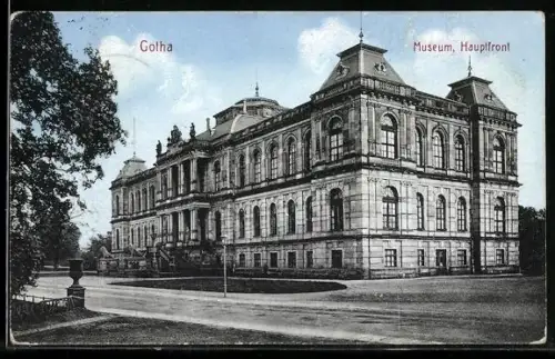 AK Gotha, Museum, Hauptfront