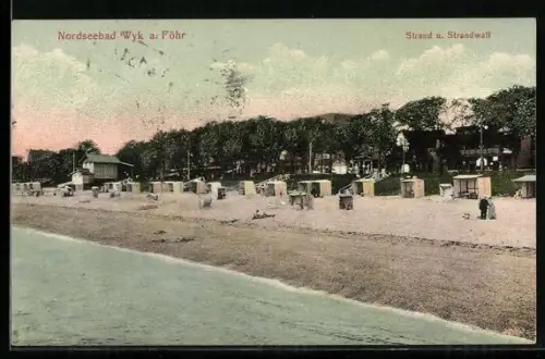 AK Wyk a. Föhr, Strand, Strandwall