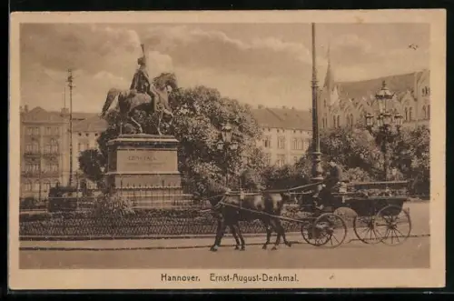 AK Hannover, Am Ernst-August-Denkmal