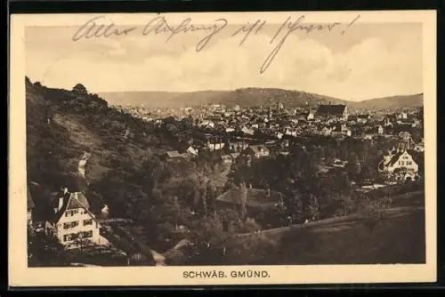AK Schwäb. Gmünd, Stadtansicht