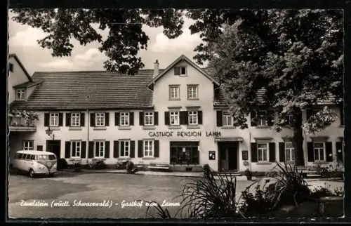AK Zavelstein /württ. Schwarzwald, Gasthof Pension Lamm A. Krieg