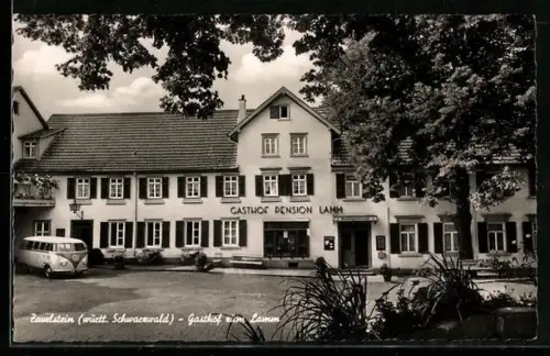AK Zavelstein /württ. Schwarzwald, Gasthaus Pension Lamm, Inh. Alfred Krieg