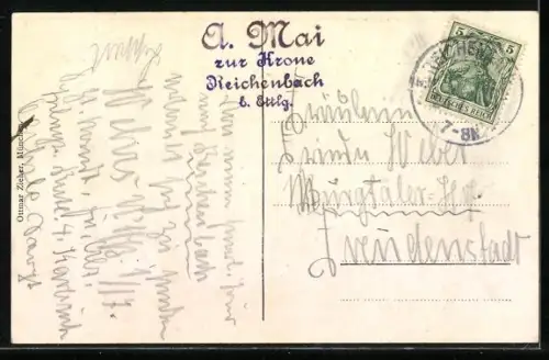 AK Langensteinbach, Ruine St. Barbara