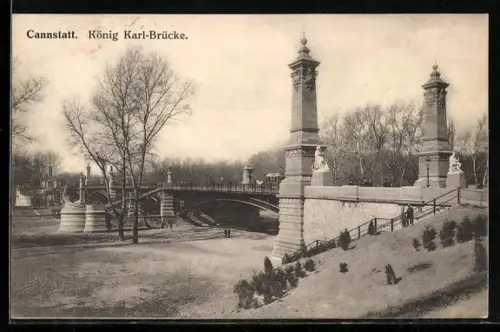 AK Cannstatt, König Karl-Brücke