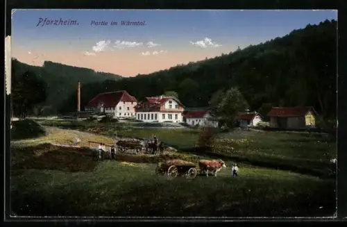 AK Pforzheim, Partie im Würmtal