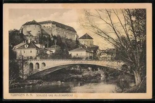 AK Tübingen, Schloss und Alleenbrücke