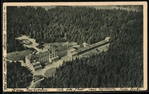 AK Kirchseeon, Flugzeugaufnahme des Sanatoriums