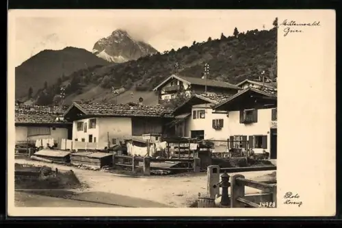 AK Mittenwald, Strasse am Gries