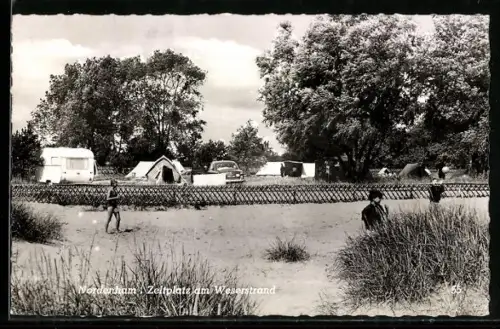 AK Nordenham, Zeltplatz am Weserstrand