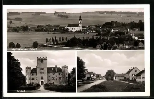 AK Mariakirchen /Nby., Schloss, Ortsansicht, Ortspartie