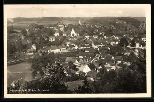 AK Waischenfeld /Fränk. Schweiz, Teilansicht mit Kirche