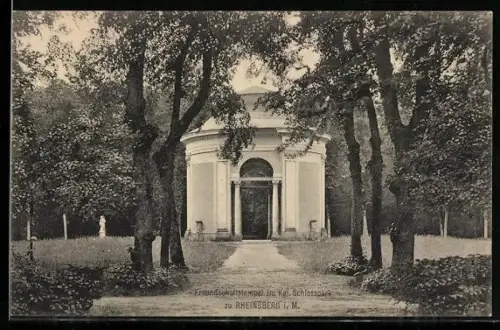 AK Rheinsberg i. M., Freundschaftstempel im königlichen Schlosspark