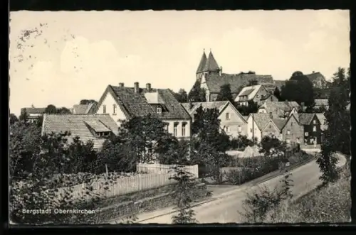 AK Obernkirchen, Ortsansicht mit Kirche