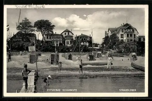 AK Scharbeutz /Ostsee, Strandleben