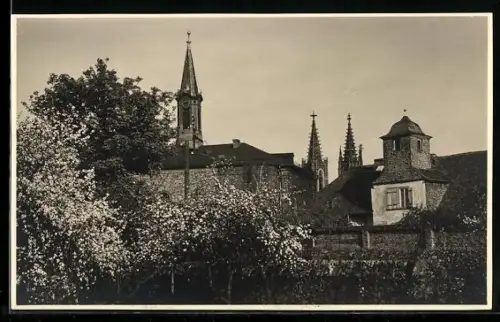 AK Geisenheim a. Rh., Kirche, Rathaus