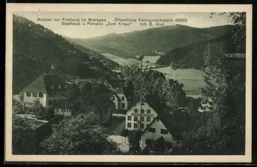 AK Kappel bei Freiburg, Gasthaus u. Pension Zum Kreuz, Inh. E. Hug