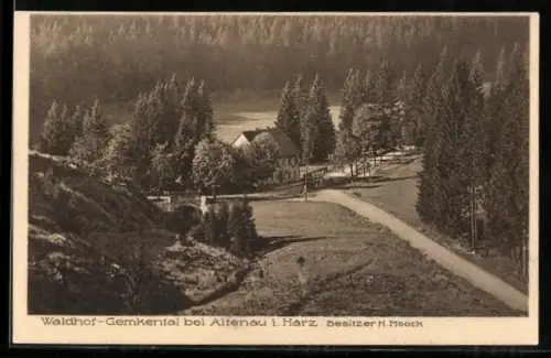 AK Altenau i. Harz, Waldhof-Gemkenthal, Besitzer H. Moock