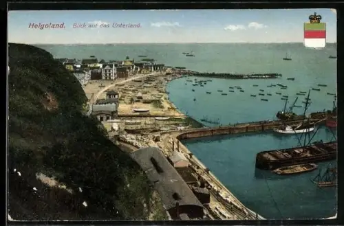 AK Helgoland, Blick auf das Unterland