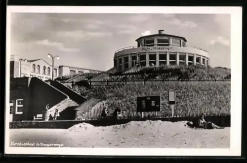 AK Wangerooge, Café Pudding, Nordseestrand, Bes. H. Folkerts