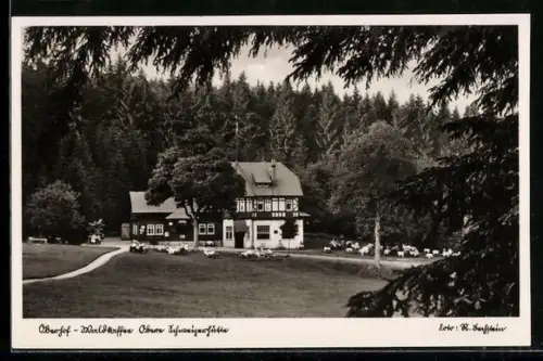 AK Oberhof i. Thür., Waldkaffee Obere Schweizerhütte
