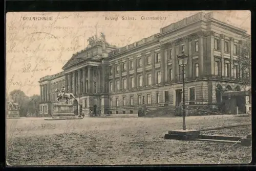 AK Braunschweig, Herzogl. Schloss, Gesamtansicht