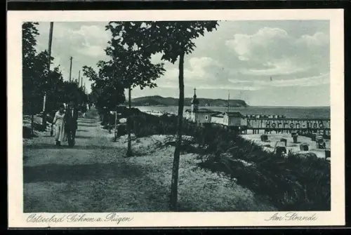 AK Göhren a. Rügen, Am Strand