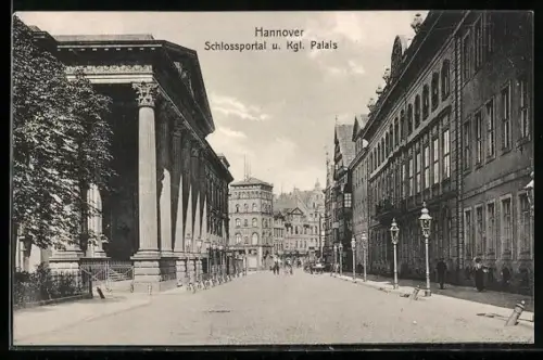 AK Hannover, Schlossportal, Kgl. Palais