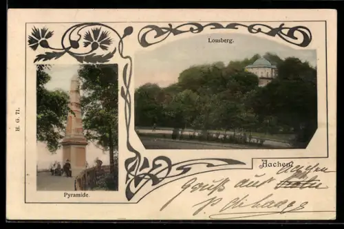 AK Aachen, Pyramide, Lousberg