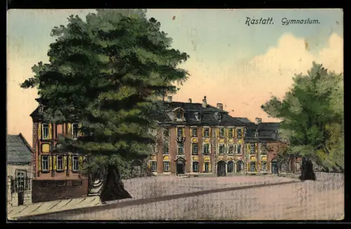 AK Rastatt, Ansicht vom Gymnasium