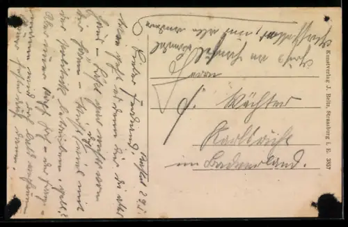 AK Rastatt, Kappellenstrasse mit Blick auf den Wasserturm