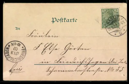 AK Rastatt, Schlossstrasse, Gasthaus