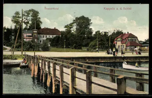AK Kappeln a. d. Schlei, Ansicht vom Strand-Hotel