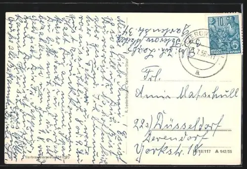 AK Teterow, Wilhelm Pieck-Strasse & Rostocker Tor