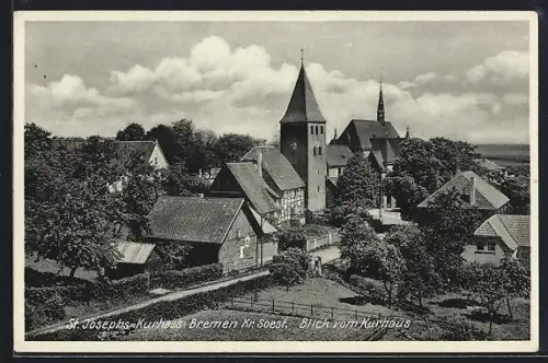 AK Bremen /Kr. Soest, Blick vom St. Josephs-Kurhaus