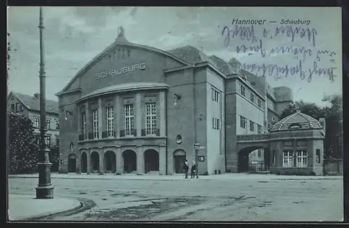 AK Hannover, Strassenpartie an der Schauburg