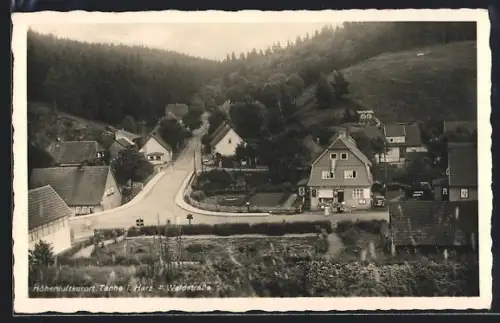AK Tanne, Ortsansicht mit Blick in die Waldstrasse