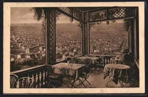 AK Stuttgart, Hasenberg, das Restaurant Buchenhof