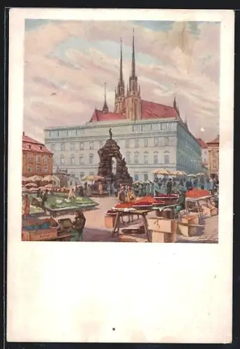 Künstler-AK Brno, Zelný trh.